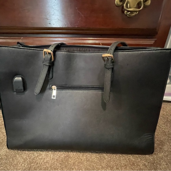 Laptop Bag, Computer Tote - Large Capacity, Leather - Picture 2 of 5